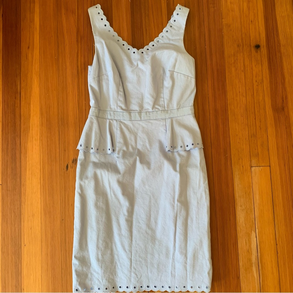 Powder Blue Dress with Eyelet Details
